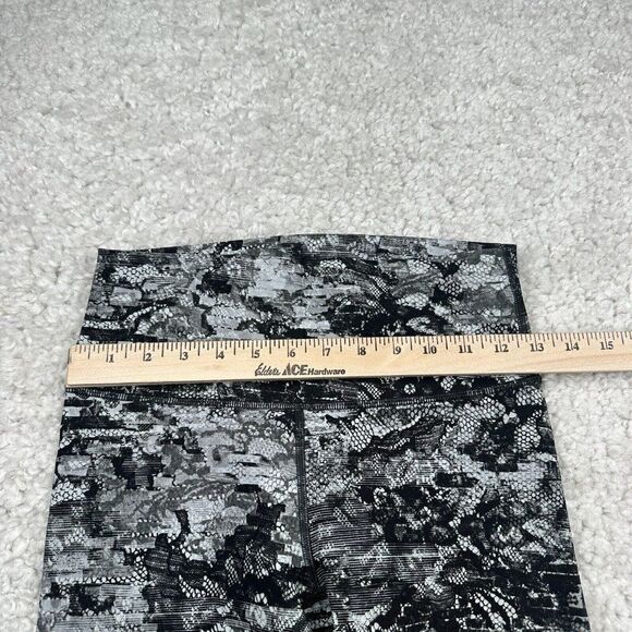 Lululemon Wunder Under High Rise Cropped Legging Masked Lace Starlight Black - Picture 9 of 13